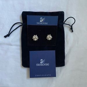 Swarovski Crystal and Pearl Earrings